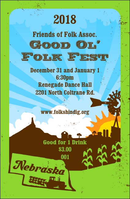 Nebraska Drink Ticket