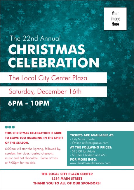 Holiday Snowflake Club Flyer