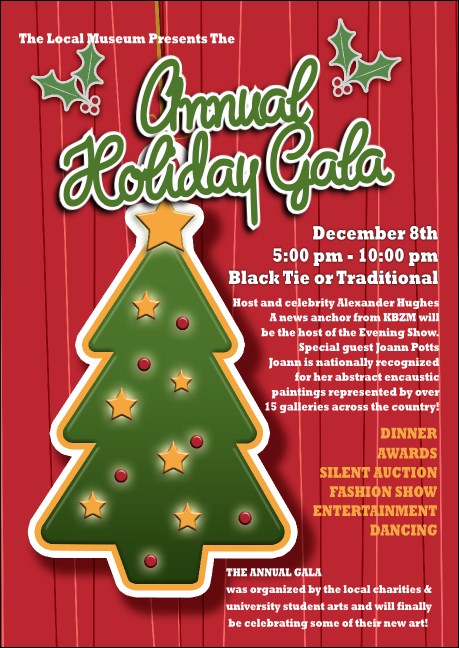 Holiday Tree Club Flyer