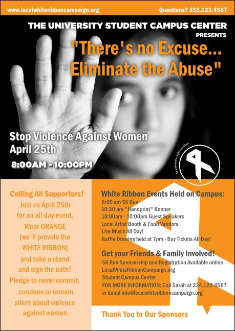 White Ribbon Photo Club Flyer
