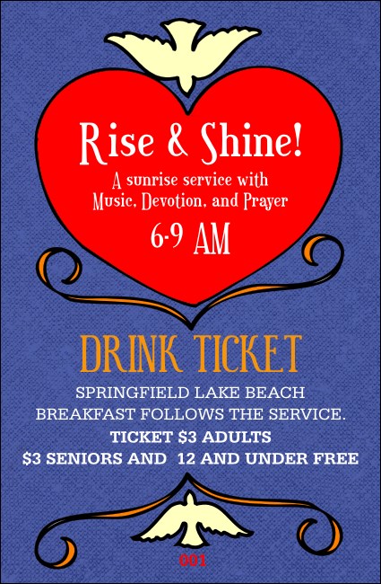 Big Heart Purple Drink Ticket Product Front