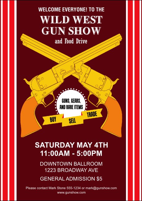 Gun Show Club Flyer Product Front